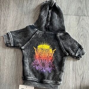 Charcoal Hoodie with Vibrant Graphic